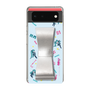 Slim Protection Case - STAND & RING RIBBON Silver［ HATSUNE MIKU - Ribbon - Instrumental - Blue ］