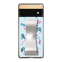 Slim Protection Case - STAND & RING RIBBON Silver［ HATSUNE MIKU - Ribbon - Instrumental - Blue ］