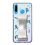 Slim Protection Case - STAND & RING RIBBON Silver［ HATSUNE MIKU - Ribbon - Instrumental - Blue ］