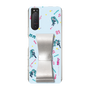 Slim Protection Case - STAND & RING RIBBON Silver［ HATSUNE MIKU - Ribbon - Instrumental - Blue ］