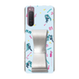 Slim Protection Case - STAND & RING RIBBON Silver［ HATSUNE MIKU - Ribbon - Instrumental - Blue ］