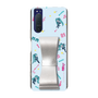Slim Protection Case - STAND & RING RIBBON Silver［ HATSUNE MIKU - Ribbon - Instrumental - Blue ］