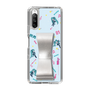 Slim Protection Case - STAND & RING RIBBON Silver［ HATSUNE MIKU - Ribbon - Instrumental - Blue ］