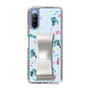 Slim Protection Case - STAND & RING RIBBON Silver［ HATSUNE MIKU - Ribbon - Instrumental - Blue ］