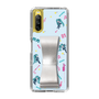 Slim Protection Case - STAND & RING RIBBON Silver［ HATSUNE MIKU - Ribbon - Instrumental - Blue ］