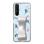 Slim Protection Case - STAND & RING RIBBON Silver［ HATSUNE MIKU - Ribbon - Instrumental - Blue ］