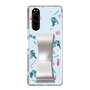 Slim Protection Case - STAND & RING RIBBON Silver［ HATSUNE MIKU - Ribbon - Instrumental - Blue ］