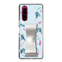 Slim Protection Case - STAND & RING RIBBON Silver［ HATSUNE MIKU - Ribbon - Instrumental - Blue ］
