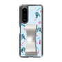 Slim Protection Case - STAND & RING RIBBON Silver［ HATSUNE MIKU - Ribbon - Instrumental - Blue ］