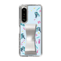 Slim Protection Case - STAND & RING RIBBON Silver［ HATSUNE MIKU - Ribbon - Instrumental - Blue ］