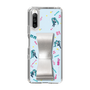 Slim Protection Case - STAND & RING RIBBON Silver［ HATSUNE MIKU - Ribbon - Instrumental - Blue ］