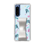Slim Protection Case - STAND & RING RIBBON Silver［ HATSUNE MIKU - Ribbon - Instrumental - Blue ］