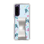 Slim Protection Case - STAND & RING RIBBON Silver［ HATSUNE MIKU - Ribbon - Instrumental - Blue ］