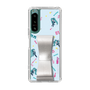 Slim Protection Case - STAND & RING RIBBON Silver［ HATSUNE MIKU - Ribbon - Instrumental - Blue ］