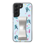 Slim Protection Case - STAND & RING RIBBON Silver［ HATSUNE MIKU - Ribbon - Instrumental - Blue ］