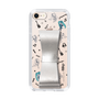 Slim Protection Case - STAND & RING RIBBON Silver［ HATSUNE MIKU - Ribbon - Instrumental - Monochrome ］