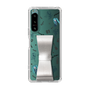 Slim Protection Case - STAND & RING RIBBON Silver［ HATSUNE MIKU - Ribbon - Instrumental - Monochrome ］