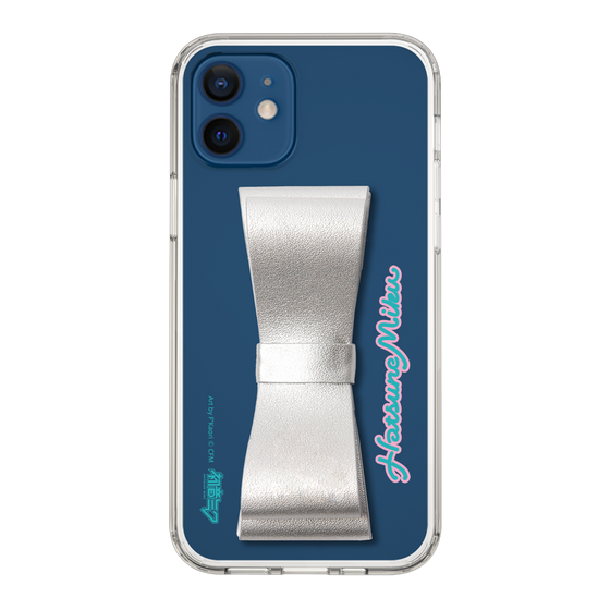 Slim Protection Case - STAND & RING RIBBON Silver［ HATSUNE MIKU - Ribbon - Logo ］