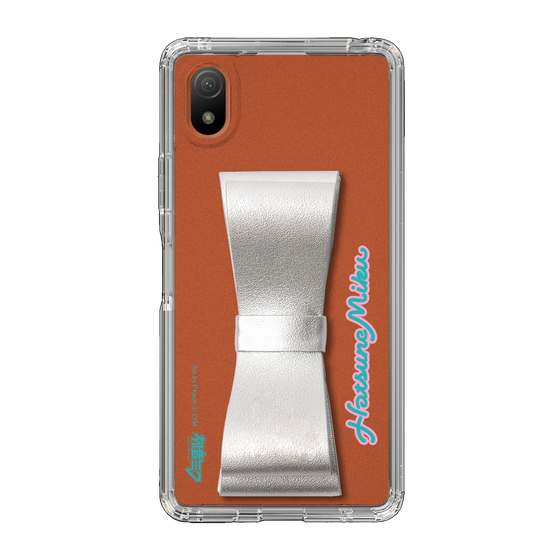 Slim Protection Case - STAND & RING RIBBON Silver［ HATSUNE MIKU - Ribbon - Logo ］