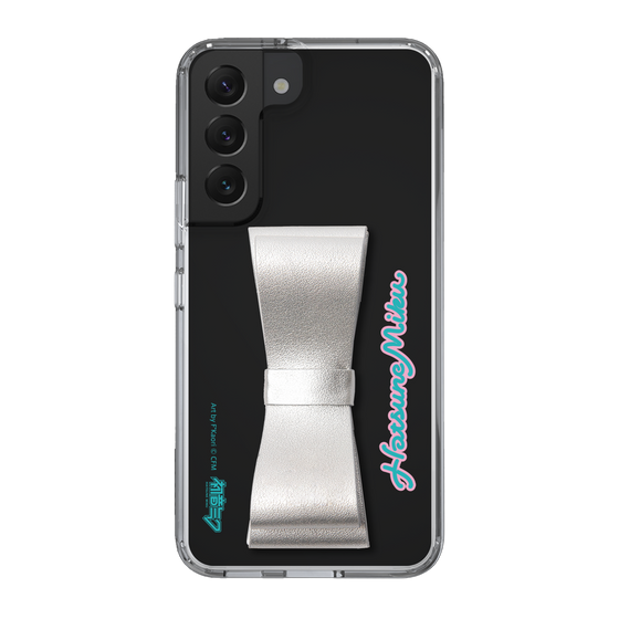 Slim Protection Case - STAND & RING RIBBON Silver［ HATSUNE MIKU - Ribbon - Logo ］