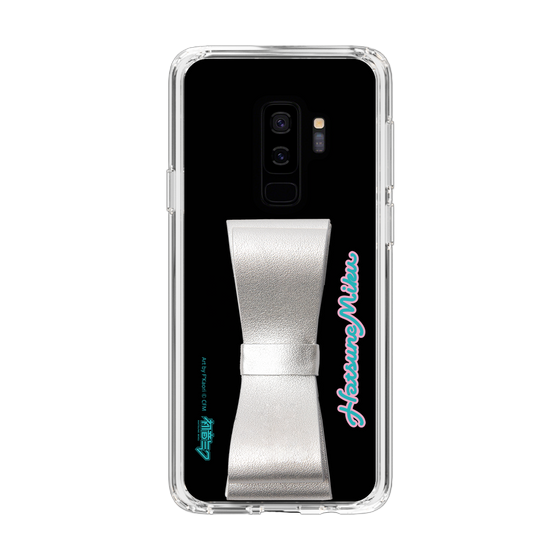 Slim Protection Case - STAND & RING RIBBON Silver［ HATSUNE MIKU - Ribbon - Logo ］