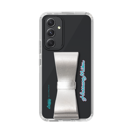 Slim Protection Case - STAND & RING RIBBON Silver［ HATSUNE MIKU - Ribbon - Logo ］