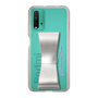 Slim Protection Case - STAND & RING RIBBON Silver［ HATSUNE MIKU - Ribbon - Logo ］
