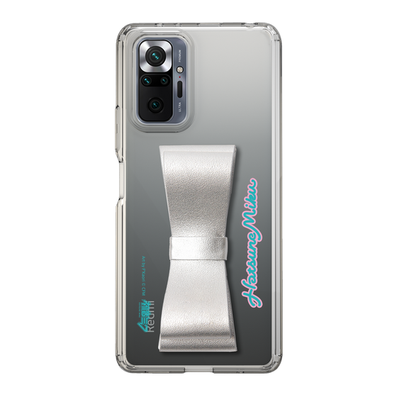 Slim Protection Case - STAND & RING RIBBON Silver［ HATSUNE MIKU - Ribbon - Logo ］