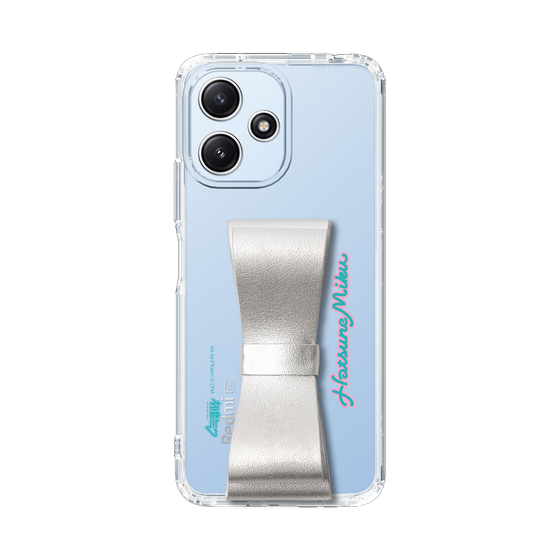 Slim Protection Case - STAND & RING RIBBON Silver［ HATSUNE MIKU - Ribbon - Logo ］