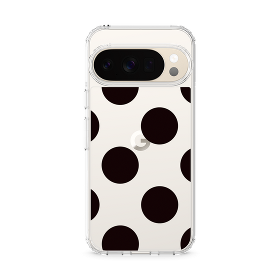 Slim Protection Case［ Simple Dot - Black ］