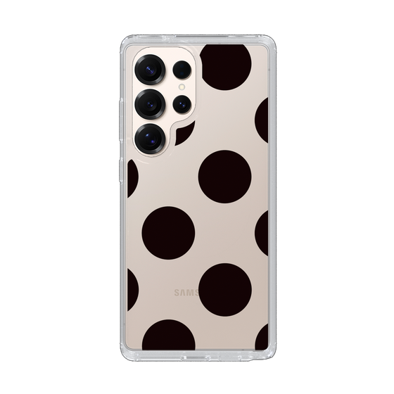 Slim Protection Case［ Simple Dot - Black ］