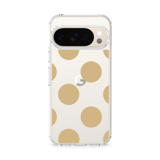 Slim Protection Case［ Simple Dot - Beige ］