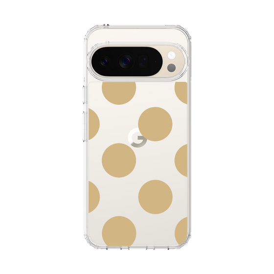 Slim Protection Case［ Simple Dot - Beige ］