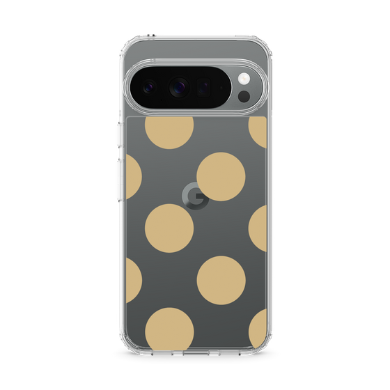Slim Protection Case［ Simple Dot - Beige ］