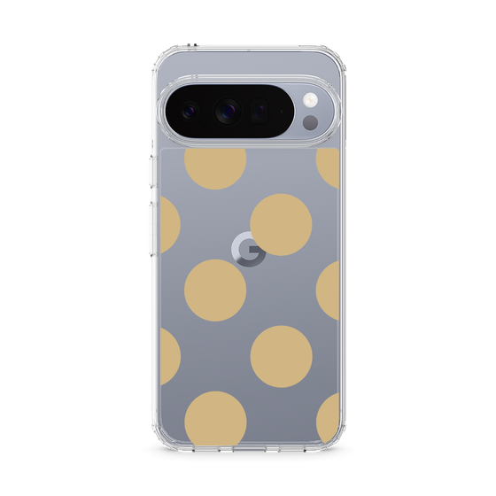 Slim Protection Case［ Simple Dot - Beige ］