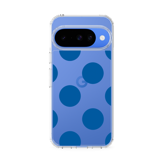 Slim Protection Case［ Simple Dot - Blue ］