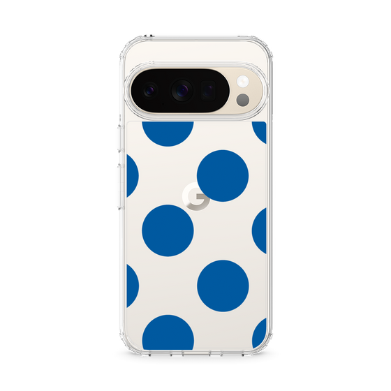 Slim Protection Case［ Simple Dot - Blue ］