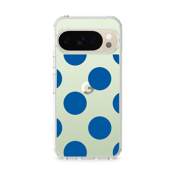 Slim Protection Case［ Simple Dot - Blue ］