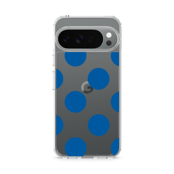 Slim Protection Case［ Simple Dot - Blue ］