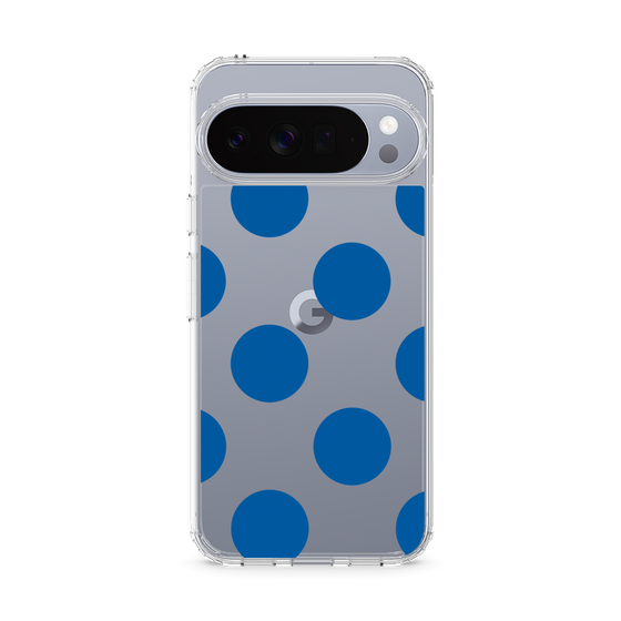 Slim Protection Case［ Simple Dot - Blue ］