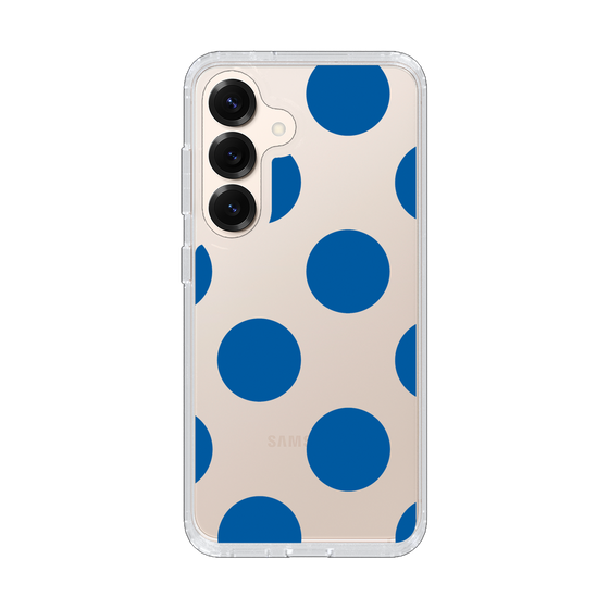 Slim Protection Case［ Simple Dot - Blue ］