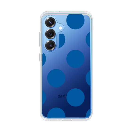 Slim Protection Case［ Simple Dot - Blue ］