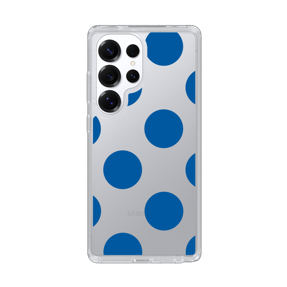 Slim Protection Case［ Simple Dot - Blue ］