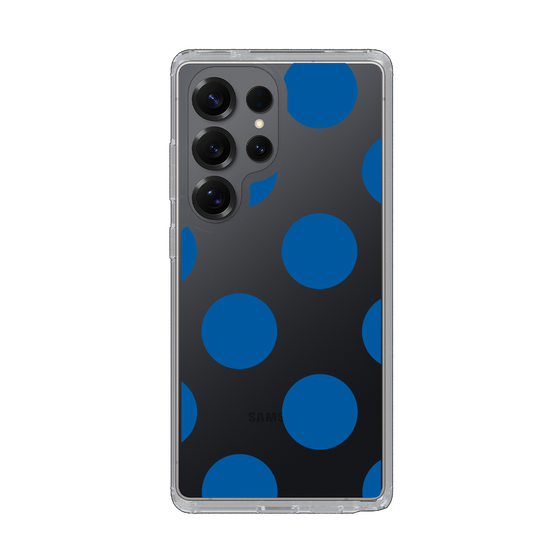 Slim Protection Case［ Simple Dot - Blue ］