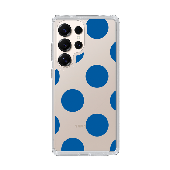 Slim Protection Case［ Simple Dot - Blue ］
