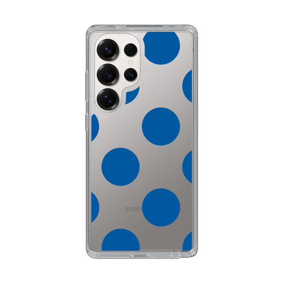 Slim Protection Case［ Simple Dot - Blue ］