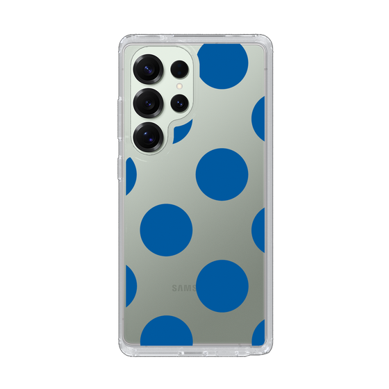 Slim Protection Case［ Simple Dot - Blue ］