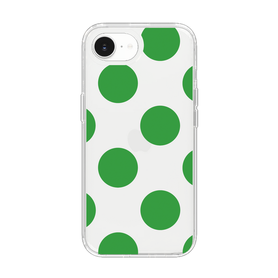 Slim Protection Case［ Simple Dot - Green ］