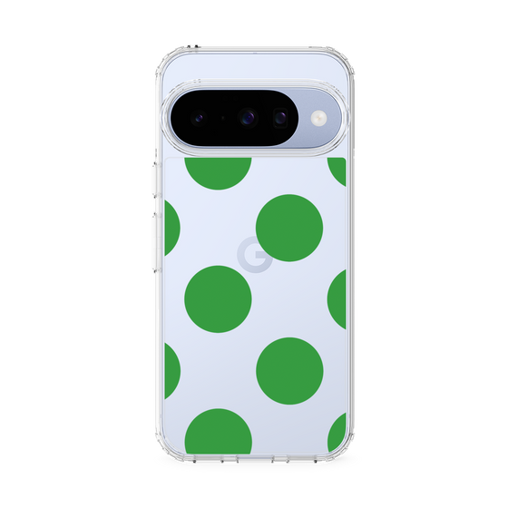 Slim Protection Case［ Simple Dot - Green ］