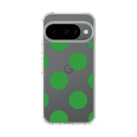 Slim Protection Case［ Simple Dot - Green ］